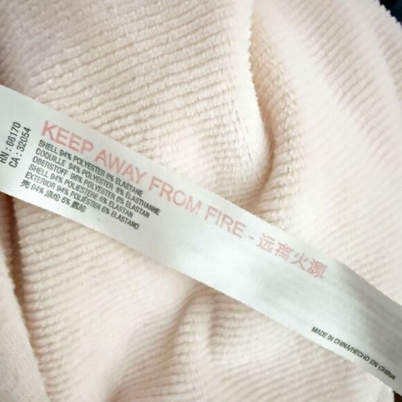 SATURDAY SUNDAY x ANTHROPOLOGIE | Pink Cozy Velvet Hooded Jumpsuit | Medium - Picture 10 of 11